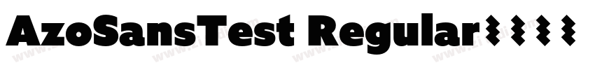 AzoSansTest Regular字体转换